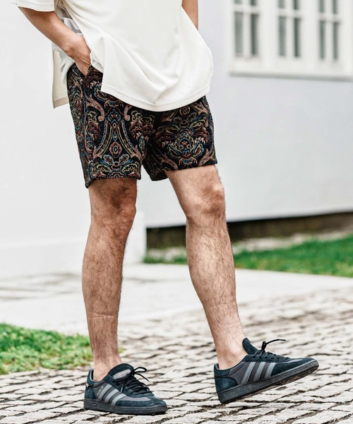 CAMBIO（カンビオ）の「mp15003- Antique Motif Gobelin Short Pants ショートパンツ(CMP-261-013)（その他パンツ・メンズ・ブラック/ブルー/ナチュラル/インディゴブルー・L/M/S）」の6枚目の写真