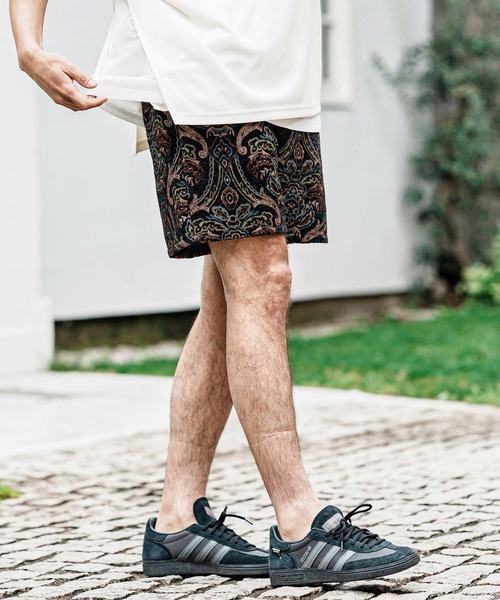 CAMBIO（カンビオ）の「mp15003- Antique Motif Gobelin Short Pants ショートパンツ(CMP-261-013)（その他パンツ・メンズ・ブラック/ブルー/ナチュラル/インディゴブルー・L/M/S）」の7枚目の写真