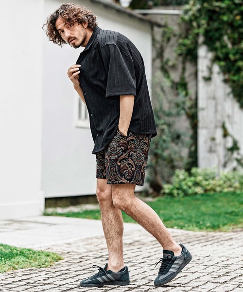 CAMBIO（カンビオ）の「mp15003- Antique Motif Gobelin Short Pants ショートパンツ(CMP-261-013)（その他パンツ・メンズ・ブラック/ブルー/ナチュラル/インディゴブルー・L/M/S）」の10枚目の写真