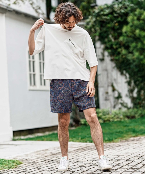 CAMBIO（カンビオ）の「mp15003- Antique Motif Gobelin Short Pants ショートパンツ(CMP-261-013)（その他パンツ・メンズ・ブラック/ブルー/ナチュラル/インディゴブルー・L/M/S）」の14枚目の写真