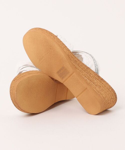 ITALIAN SHOEMAKERS(イタリアンシューメーカー)の「【ITALIAN SHOEMAKERS】ビジューラインウーブンウェッジサンダル(962308)(サンダル・レディース・ベージュ/アイボリー・36/35/38/37)」の4枚目の写真