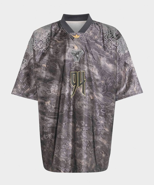 adidas(アディダス)の「adidas/アディダス ADILENIUM シーズン 5 エキップメント ジャージ ゲームTシャツ ユニフォーム風 サッカーT サテン風 秋 秋服 2026年秋冬(Tシャツ/カットソー・メンズ・ブラック/シルバー・M/L/XL)」の12枚目の写真