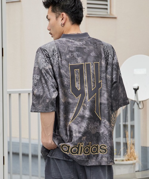 adidas(アディダス)の「adidas/アディダス ADILENIUM シーズン 5 エキップメント ジャージ ゲームTシャツ ユニフォーム風 サッカーT サテン風 秋 秋服 2026年秋冬(Tシャツ/カットソー・メンズ・ブラック/シルバー・M/L/XL)」の21枚目の写真