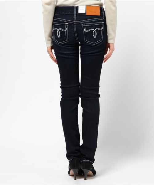 MOUSSY（マウジー）の「NYLON fit Straight Slim（デニムパンツ