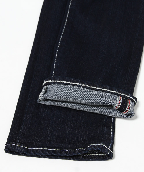 MOUSSY(マウジー)の「NYLON fit Straight Slim(デニムパンツ・レディース・ブルー/ダークブルー・26inch/27inch/24inch/23inch/25inch)」の13枚目の写真