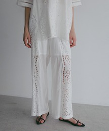 CUT WORK LACE PANTS