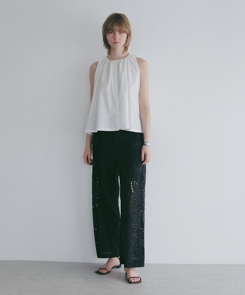 MANOF(マノフ)の「CUT WORK LACE PANTS(その他パンツ・レディース・ホワイト/ブラック・S/M)」の13枚目の写真