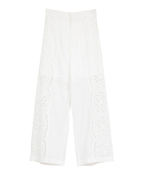 MANOF(マノフ)の「CUT WORK LACE PANTS(その他パンツ・レディース・ホワイト/ブラック・S/M)」の17枚目の写真