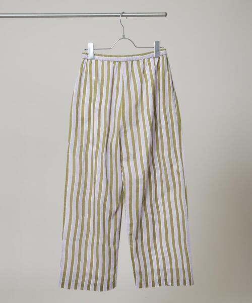 sara mallika(サラ マリカ)の「Sara mallika/Stripe Print Pants(セットアップ可)(その他パンツ・レディース・カーキ・S)」の4枚目の写真
