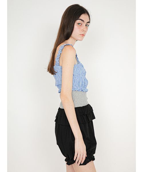 SORIN(ソリン )の「Shirring Bustier/シャーリング ビスチェ(その他トップス・レディース・サックスブルー/ダークネイビー/ホワイト・38)」の6枚目の写真