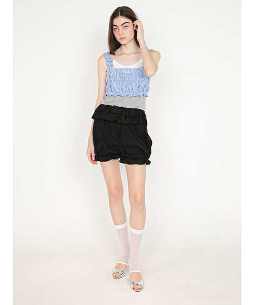 SORIN(ソリン )の「Shirring Bustier/シャーリング ビスチェ(その他トップス・レディース・サックスブルー/ダークネイビー/ホワイト・38)」の8枚目の写真