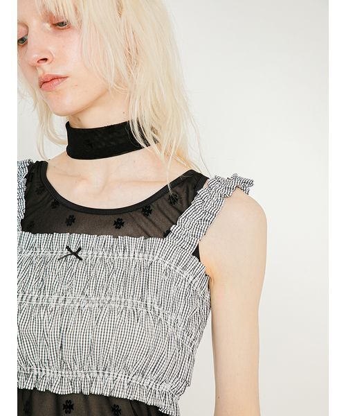 SORIN(ソリン )の「Shirring Bustier/シャーリング ビスチェ(その他トップス・レディース・サックスブルー/ダークネイビー/ホワイト・38)」の16枚目の写真