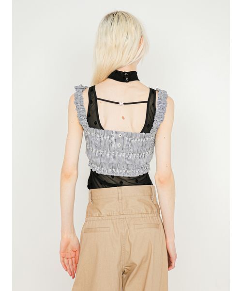 SORIN(ソリン )の「Shirring Bustier/シャーリング ビスチェ(その他トップス・レディース・サックスブルー/ダークネイビー/ホワイト・38)」の20枚目の写真