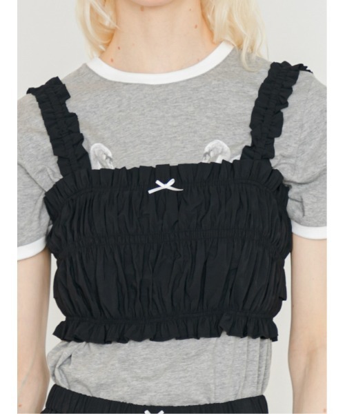 SORIN(ソリン )の「Shirring Bustier/シャーリング ビスチェ(その他トップス・レディース・サックスブルー/ダークネイビー/ホワイト・38)」の3枚目の写真