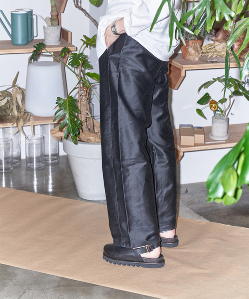 EARLE(アール)の「EARLE アール / Coverd footbed sandals キップレザーフットベッドサンダル / ER4303(サンダル・メンズ・ブラック・41/42)」の7枚目の写真