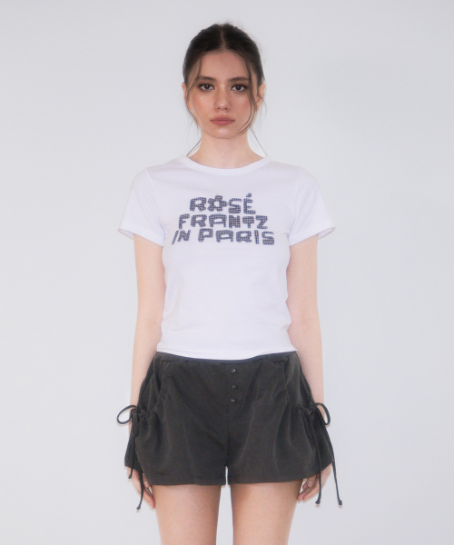 ROSEFRANTZ（ロゼフランツ）の「Paris Baby T-shirt [White]（Tシャツ/カットソー・レディース・ホワイト・MEDIUM/SMALL）」の2枚目の写真