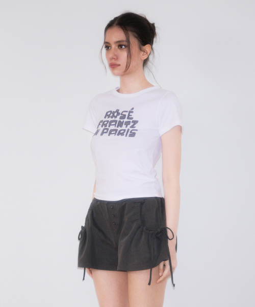 ROSEFRANTZ（ロゼフランツ）の「Paris Baby T-shirt [White]（Tシャツ/カットソー・レディース・ホワイト・MEDIUM/SMALL）」の3枚目の写真