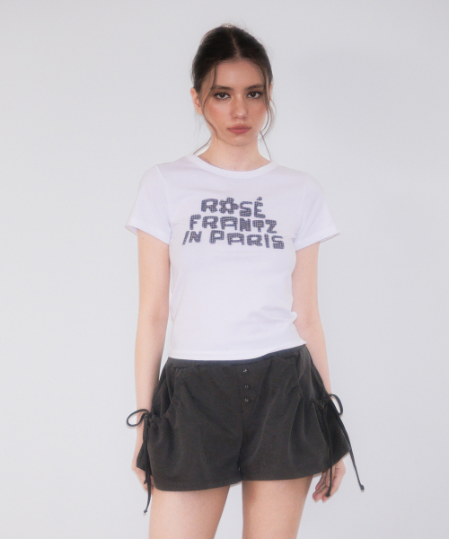 ROSEFRANTZ（ロゼフランツ）の「Paris Baby T-shirt [White]（Tシャツ/カットソー・レディース・ホワイト・MEDIUM/SMALL）」の4枚目の写真