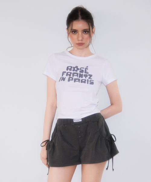 ROSEFRANTZ（ロゼフランツ）の「Paris Baby T-shirt [White]（Tシャツ/カットソー・レディース・ホワイト・MEDIUM/SMALL）」の5枚目の写真