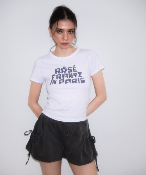 ROSEFRANTZ（ロゼフランツ）の「Paris Baby T-shirt [White]（Tシャツ/カットソー・レディース・ホワイト・MEDIUM/SMALL）」の6枚目の写真