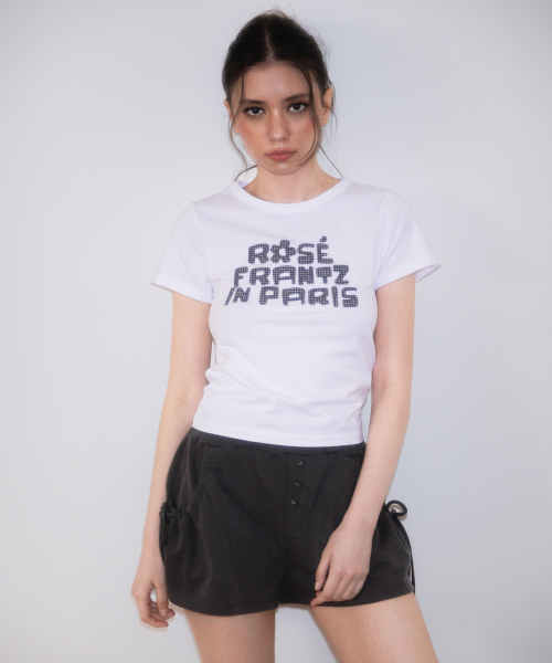 ROSEFRANTZ（ロゼフランツ）の「Paris Baby T-shirt [White]（Tシャツ/カットソー・レディース・ホワイト・MEDIUM/SMALL）」の7枚目の写真