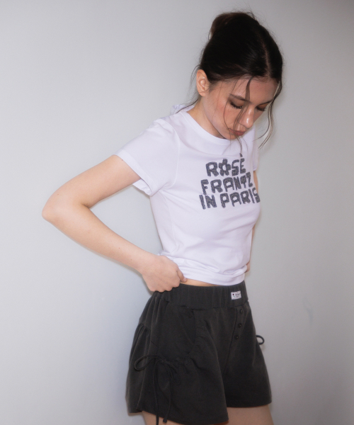 ROSEFRANTZ（ロゼフランツ）の「Paris Baby T-shirt [White]（Tシャツ/カットソー・レディース・ホワイト・MEDIUM/SMALL）」の9枚目の写真