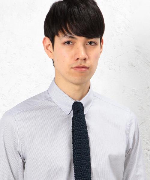 green label relaxing（グリーンレーベルリラクシング）の「[フィオリオ] FIORIO KNIT S SOLID ネクタイ◆（ネクタイ・メンズ・ホワイト/ブラック/ナチュラル/ベージュ/ダークブラウン/オレンジ/ダークグリーン/コバルトブルー/ロイヤルブルー/ネイビー/レッド/イエロー/ケリー・FREE）」の14枚目の写真