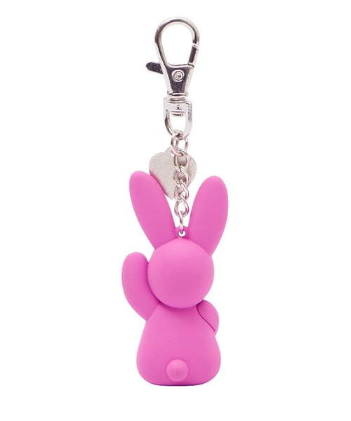 X-girl(エックスガール)の「BUNNY AND HEART KEY CHARM(キーホルダー・レディース・ホワイト/ピンク・ONE SIZE)」の5枚目の写真