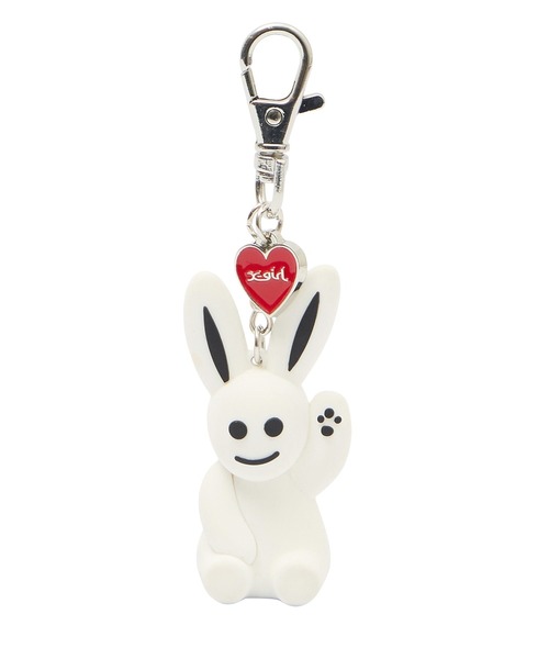 X-girl(エックスガール)の「BUNNY AND HEART KEY CHARM(キーホルダー・レディース・ホワイト/ピンク・ONE SIZE)」の10枚目の写真