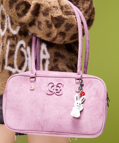 X-girl(エックスガール)の「BUNNY AND HEART KEY CHARM(キーホルダー・レディース・ホワイト/ピンク・ONE SIZE)」の9枚目の写真