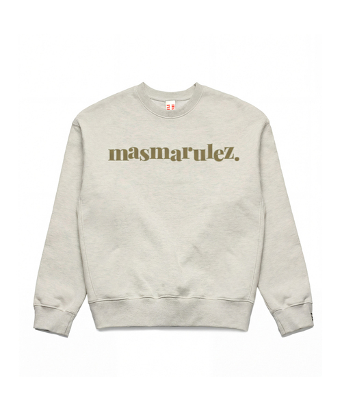 MASMARULEZ APPAREL（マスマルールズ アパレル）の「mama sweatshirt_9 Colors（スウェット・レディース・ネイビー/オートミール/スカイブルー系/ブラウン/ピンク/ブラック/カーキ/グレー系その他/グレー系・M size/L size）」の6枚目の写真
