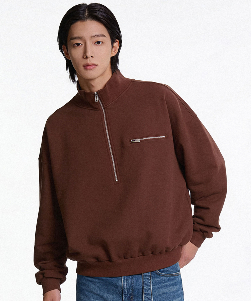 THESTORI（ザ・ストリ）の「ネリー クォーター ジップアップ（ホワイトメランジ）（スウェット・メンズ・その他・2(L)/1(M)）」の3枚目の写真