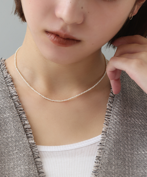 Lilas(リラ)の「《WEB限定》シードパールチェーンネックレス K10(ネックレス・レディース・ゴールド・FREE)」の1枚目の写真
