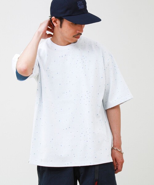 GLOSTER（グロスター）の「星穴ネップボンディング クルーネックTシャツ（Tシャツ/カットソー・メンズ・ブラック/ネイビー/オフホワイト・M/L）」の6枚目の写真