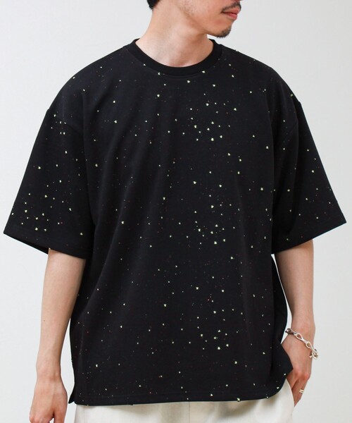 GLOSTER（グロスター）の「星穴ネップボンディング クルーネックTシャツ（Tシャツ/カットソー・メンズ・ブラック/ネイビー/オフホワイト・M/L）」の15枚目の写真
