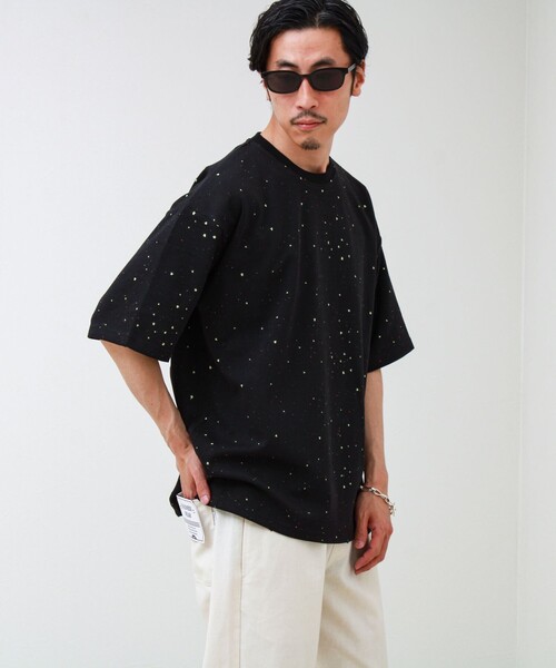 GLOSTER（グロスター）の「星穴ネップボンディング クルーネックTシャツ（Tシャツ/カットソー・メンズ・ブラック/ネイビー/オフホワイト・M/L）」の18枚目の写真