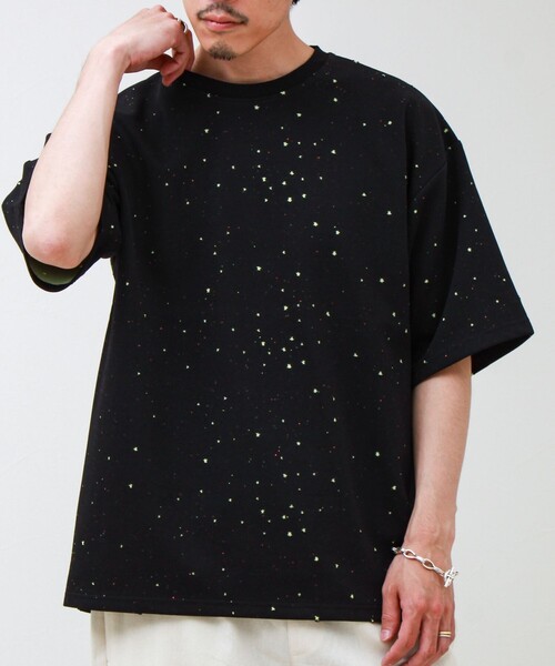 GLOSTER（グロスター）の「星穴ネップボンディング クルーネックTシャツ（Tシャツ/カットソー・メンズ・ブラック/ネイビー/オフホワイト・M/L）」の19枚目の写真