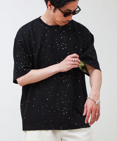 GLOSTER（グロスター）の「星穴ネップボンディング クルーネックTシャツ（Tシャツ/カットソー・メンズ・ブラック/ネイビー/オフホワイト・M/L）」の20枚目の写真