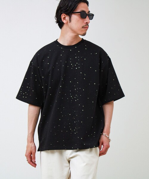 GLOSTER（グロスター）の「星穴ネップボンディング クルーネックTシャツ（Tシャツ/カットソー・メンズ・ブラック/ネイビー/オフホワイト・M/L）」の21枚目の写真