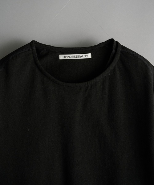 OPPOSE DUALITY(オポーズデュアリティ)の「【OPPOSE DUALITY】Double Half Sleeve T-shirts(Tシャツ/カットソー・メンズ・グレー/ブラック・46/44)」の4枚目の写真