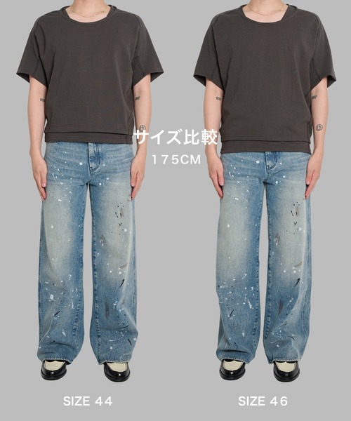 OPPOSE DUALITY(オポーズデュアリティ)の「【OPPOSE DUALITY】Double Half Sleeve T-shirts(Tシャツ/カットソー・メンズ・グレー/ブラック・46/44)」の10枚目の写真