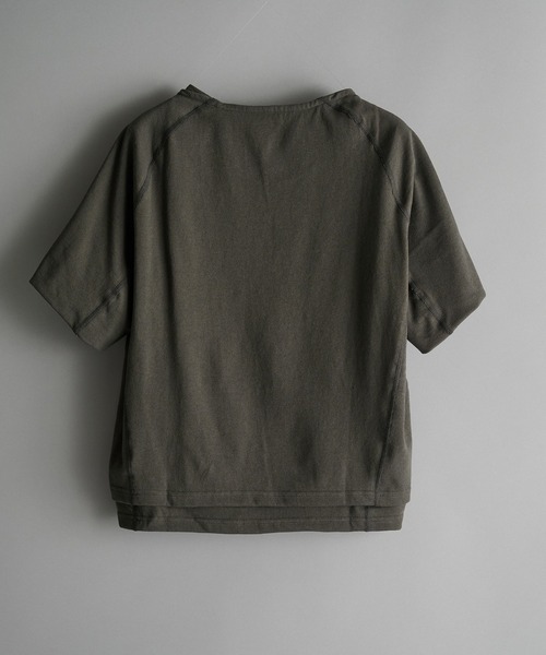 OPPOSE DUALITY(オポーズデュアリティ)の「【OPPOSE DUALITY】Double Half Sleeve T-shirts(Tシャツ/カットソー・メンズ・グレー/ブラック・46/44)」の6枚目の写真