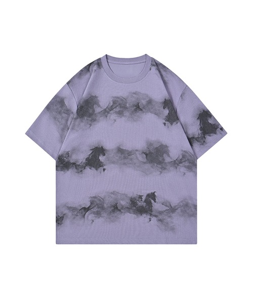 HOOK(フック)の「HOOK 横段タイダイ T (SS)(Tシャツ/カットソー・メンズ・ホワイト/ベージュ・M/L)」の4枚目の写真