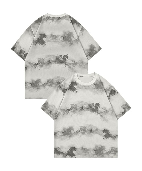 HOOK(フック)の「HOOK 横段タイダイ T (SS)(Tシャツ/カットソー・メンズ・ホワイト/ベージュ・M/L)」の21枚目の写真