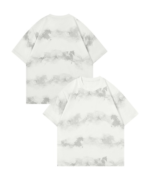 HOOK(フック)の「HOOK 横段タイダイ T (SS)(Tシャツ/カットソー・メンズ・ホワイト/ベージュ・M/L)」の20枚目の写真