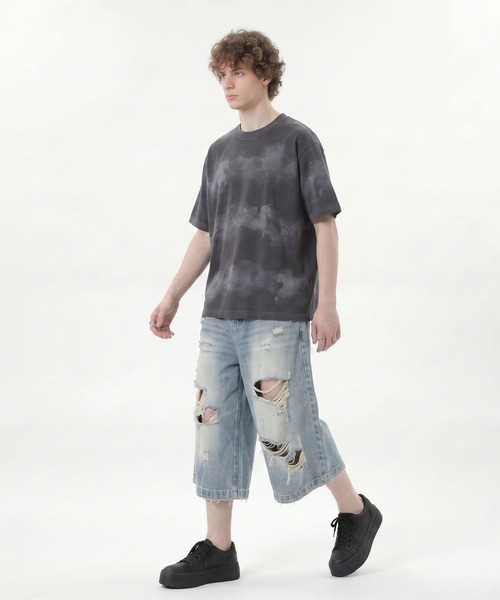 HOOK(フック)の「HOOK 横段タイダイ T (SS)(Tシャツ/カットソー・メンズ・ホワイト/ベージュ・M/L)」の16枚目の写真
