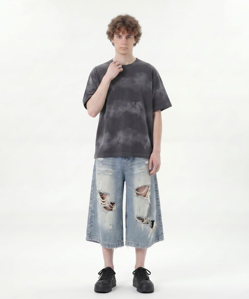 HOOK(フック)の「HOOK 横段タイダイ T (SS)(Tシャツ/カットソー・メンズ・ホワイト/ベージュ・M/L)」の15枚目の写真