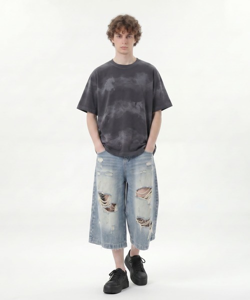HOOK(フック)の「HOOK 横段タイダイ T (SS)(Tシャツ/カットソー・メンズ・ホワイト/ベージュ・M/L)」の14枚目の写真