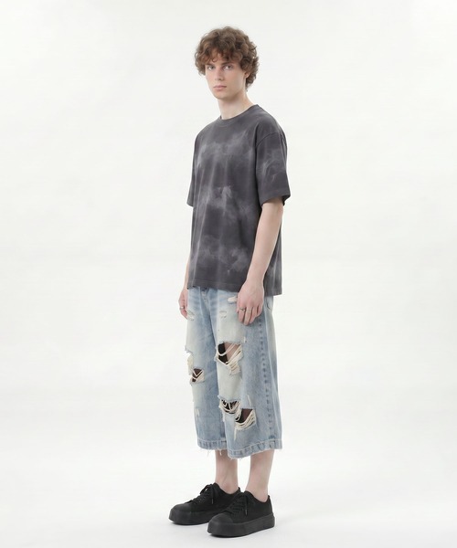 HOOK(フック)の「HOOK 横段タイダイ T (SS)(Tシャツ/カットソー・メンズ・ホワイト/ベージュ・M/L)」の13枚目の写真