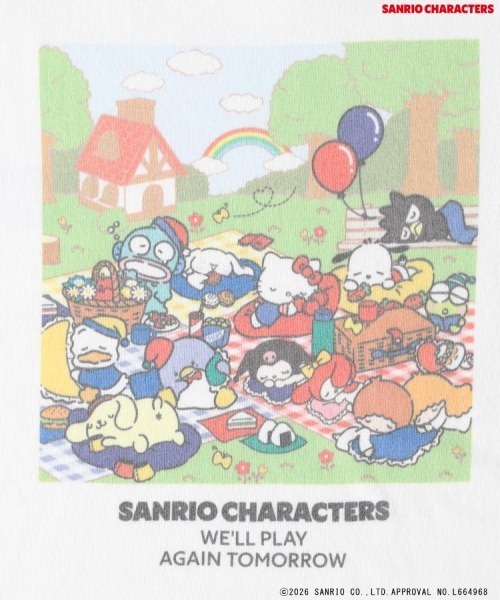 Right-on（ライトオン）の「Other(ソノタ)「サンリオキャラクターズ」バックプリントＴシャツ（Tシャツ/カットソー・レディース・ダークグレー/ホワイト・S/L/M）」の3枚目の写真